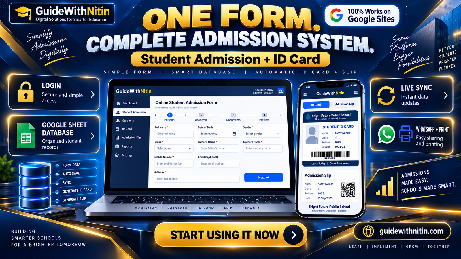 Student Admission + ID Card By Guide With Nitin screenshot 4