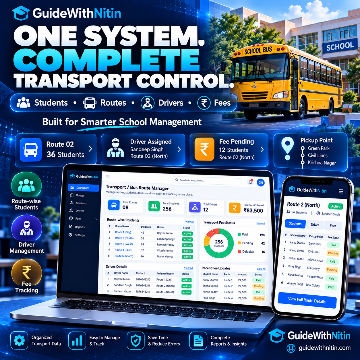 Transport  Bus Route Manager By Guide With Nitin screenshot 2
